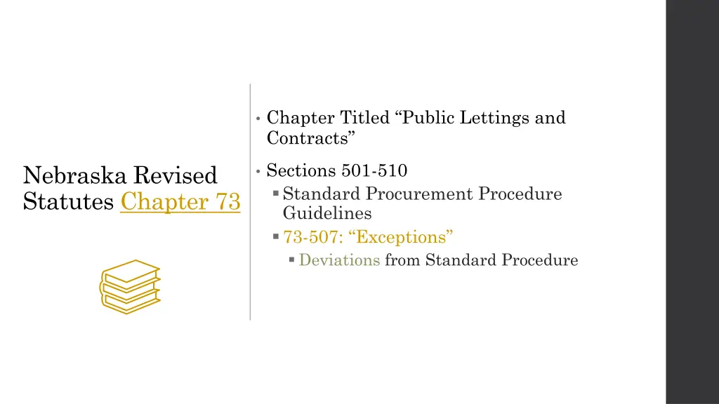 chapter titled public lettings and contracts