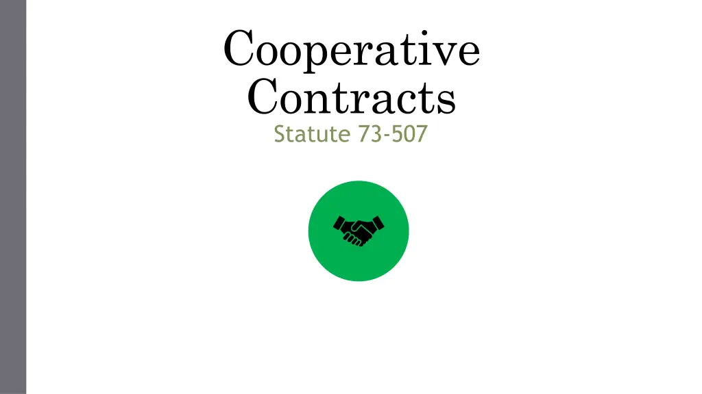 cooperative contracts statute 73 507