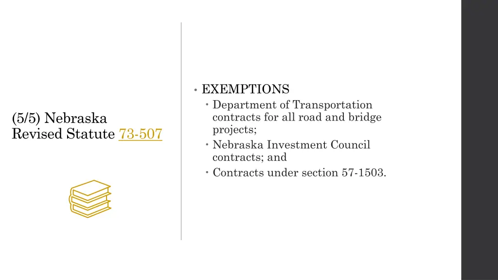 exemptions department of transportation contracts