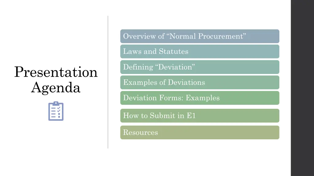 overview of normal procurement