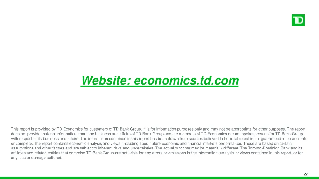 website economics td com