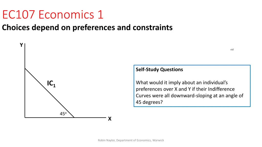 ec107 economics 1 choices depend on preferences 11