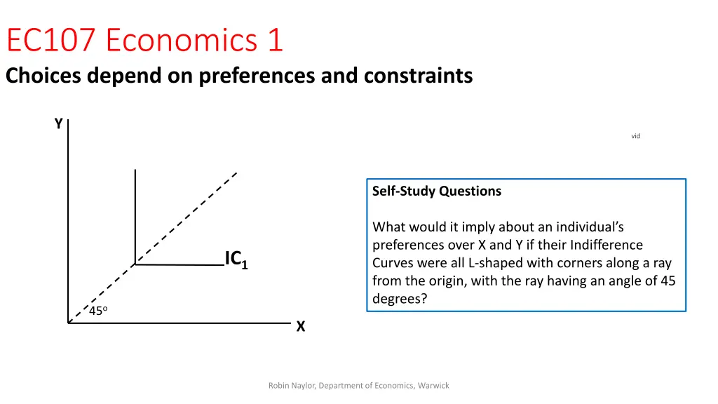 ec107 economics 1 choices depend on preferences 12