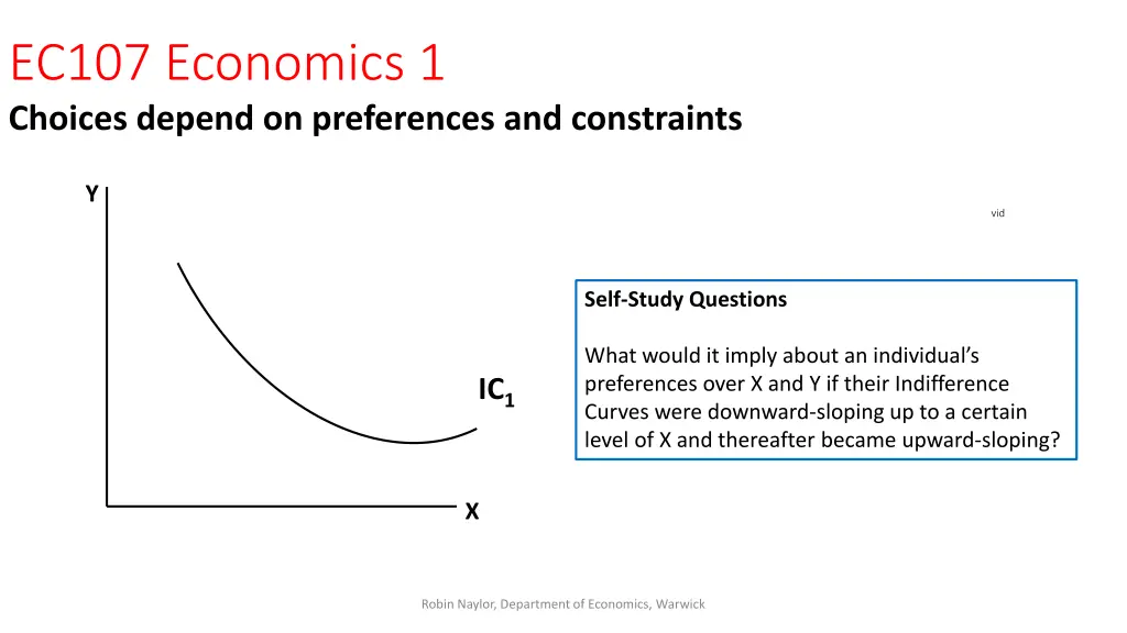 ec107 economics 1 choices depend on preferences 15