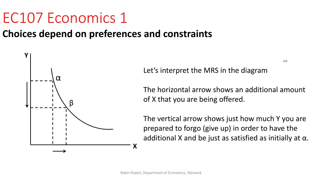 ec107 economics 1 choices depend on preferences 18