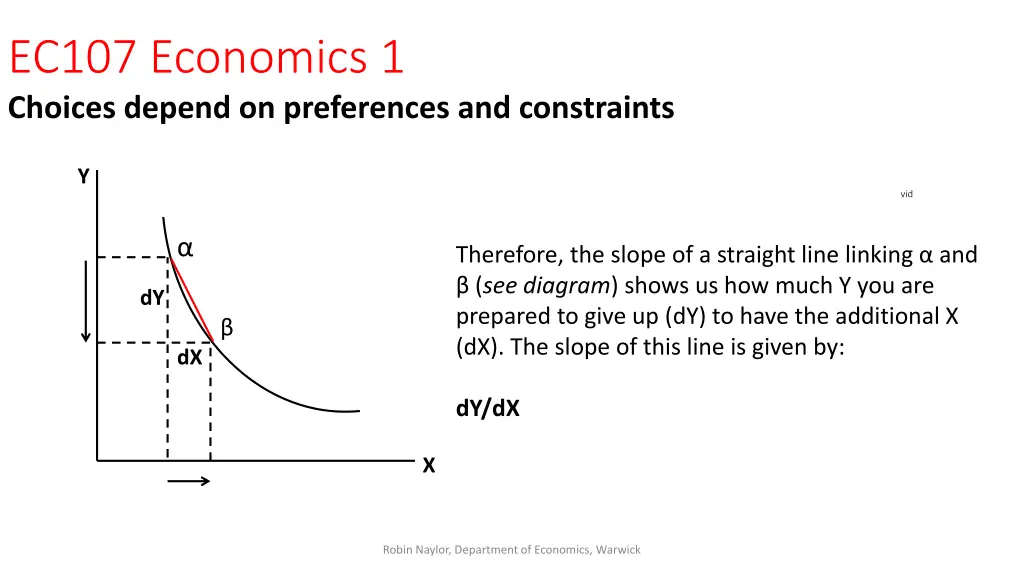 ec107 economics 1 choices depend on preferences 19