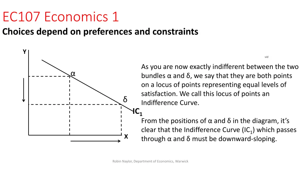 ec107 economics 1 choices depend on preferences 5