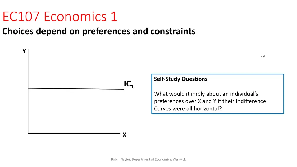 ec107 economics 1 choices depend on preferences 9