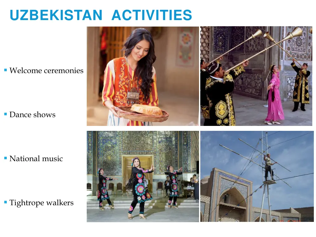 uzbekistan activities