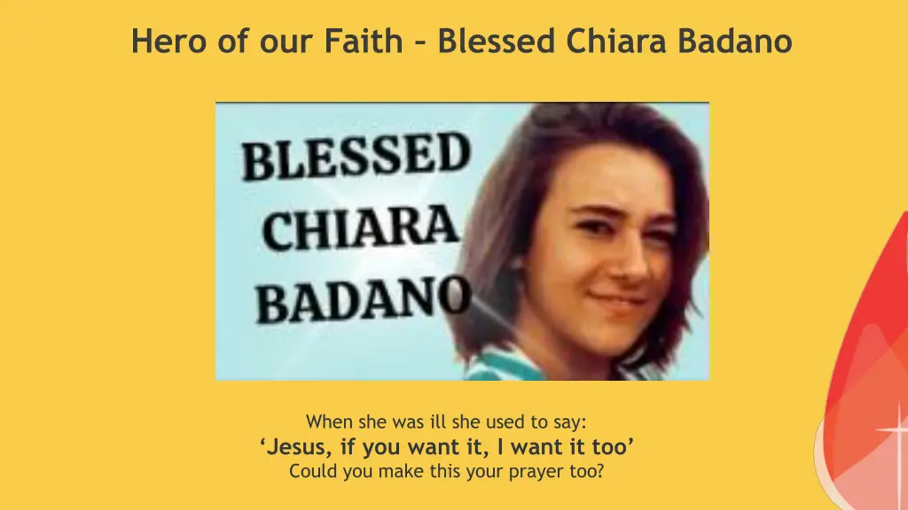 hero of our faith blessed chiara badano
