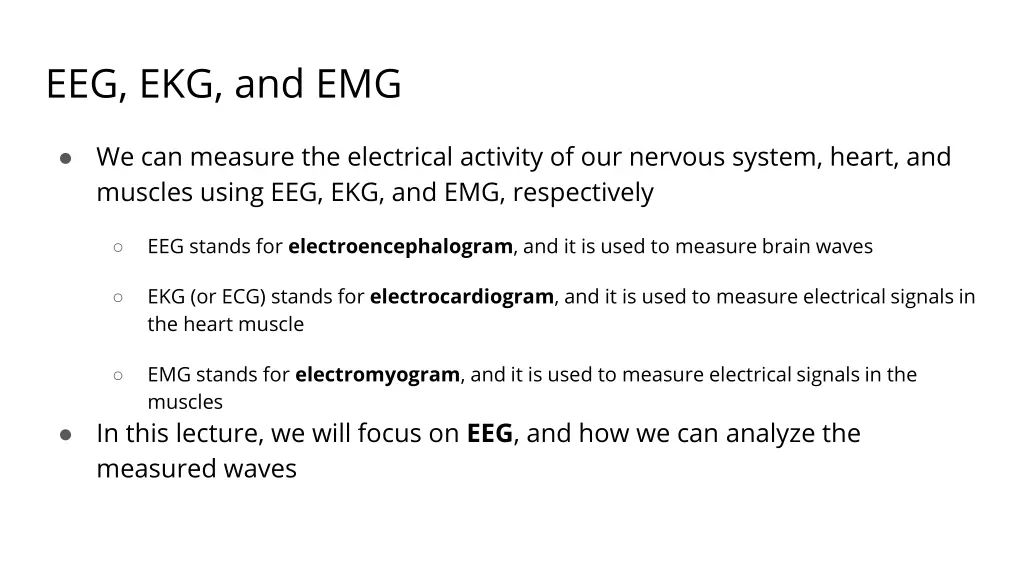 eeg ekg and emg