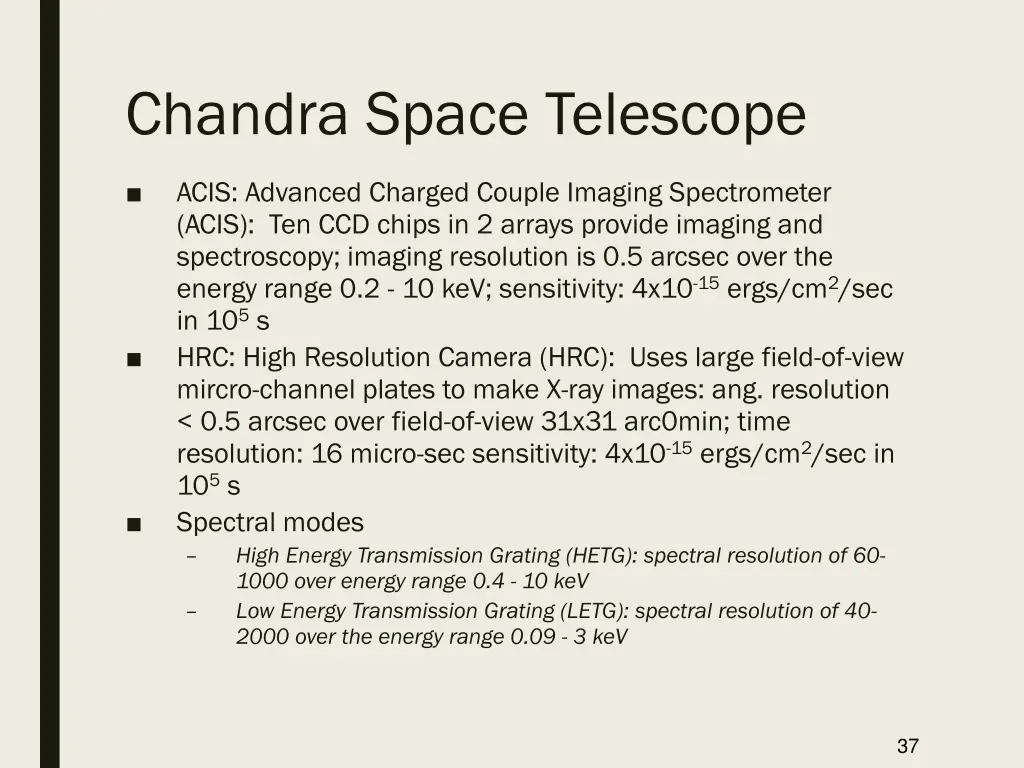 chandra space telescope