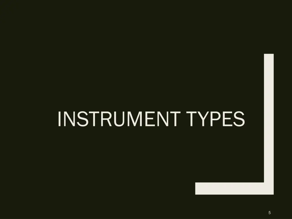 instrument types