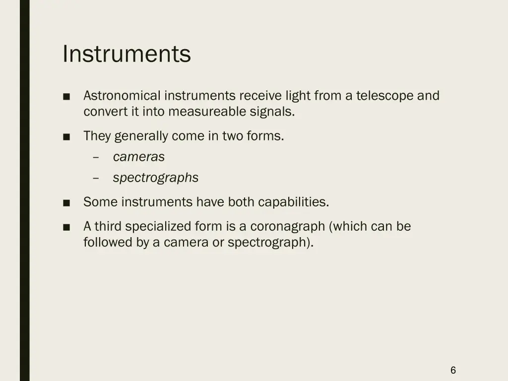 instruments