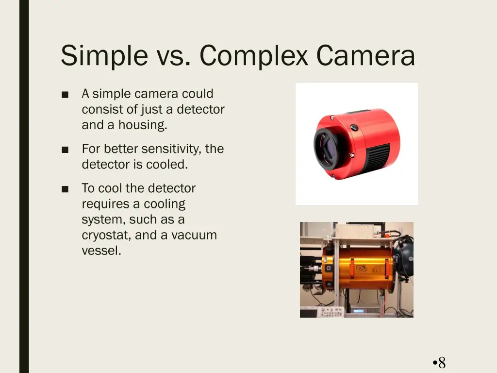 simple vs complex camera