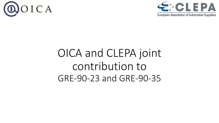 oica and clepa joint contribution