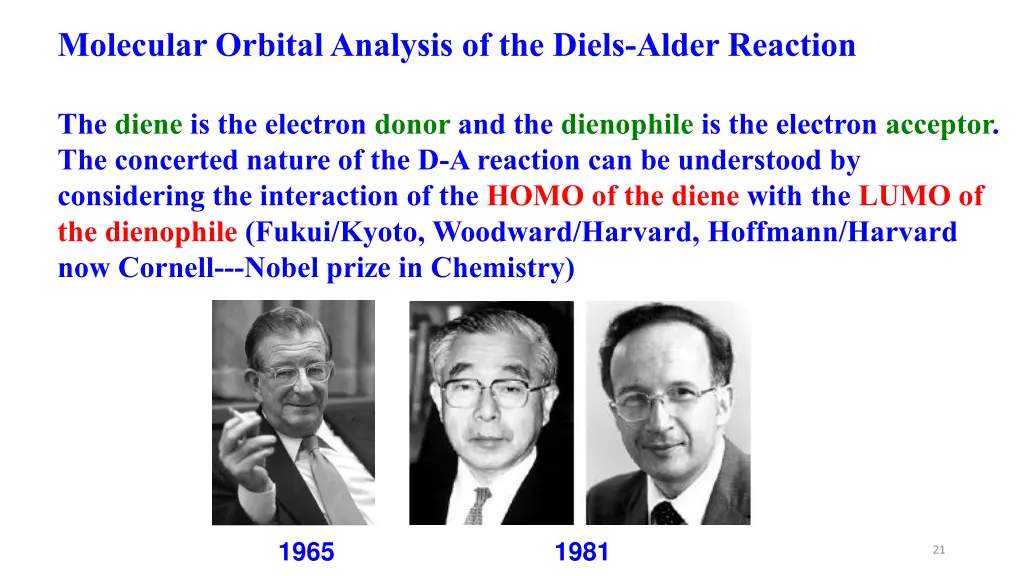 molecular orbital analysis of the diels alder