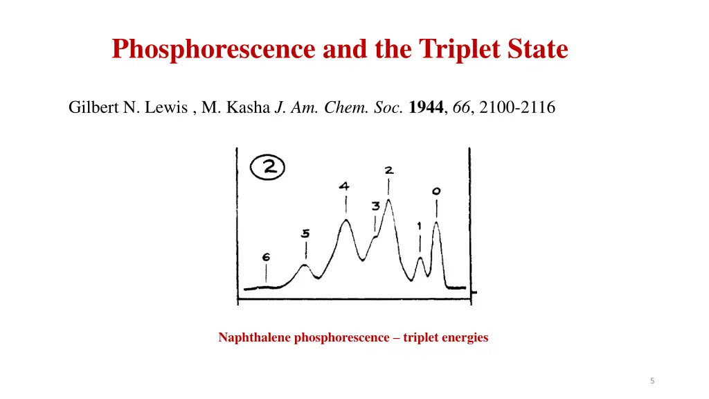 phosphorescence and the triplet state