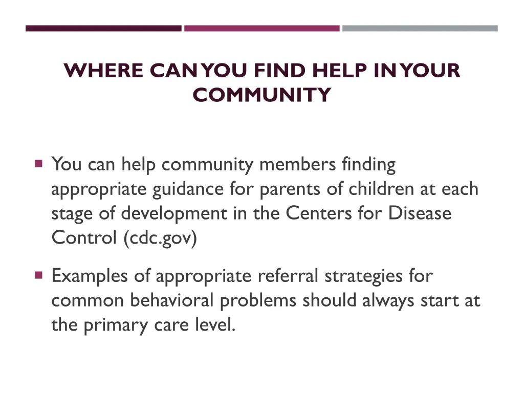 where can you find help in your community