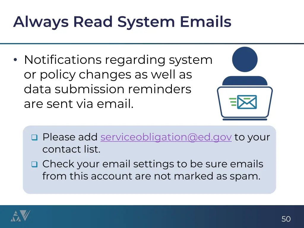 always read system emails