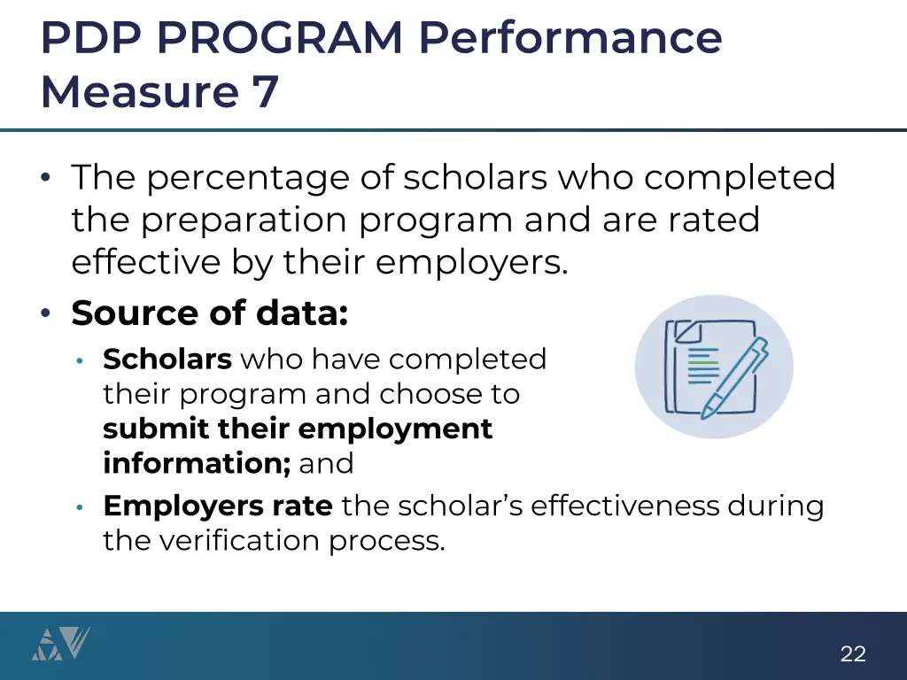 pdp program performance measure 7