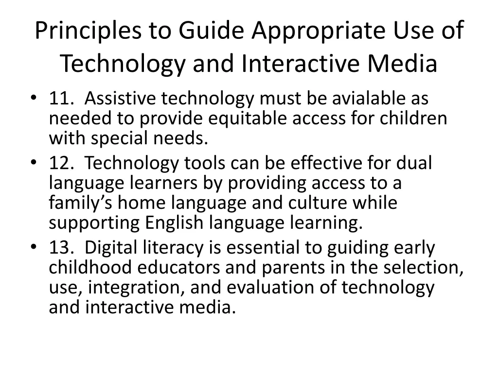 principles to guide appropriate use of technology 4