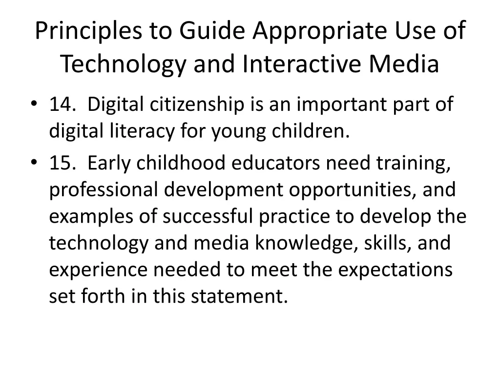 principles to guide appropriate use of technology 5