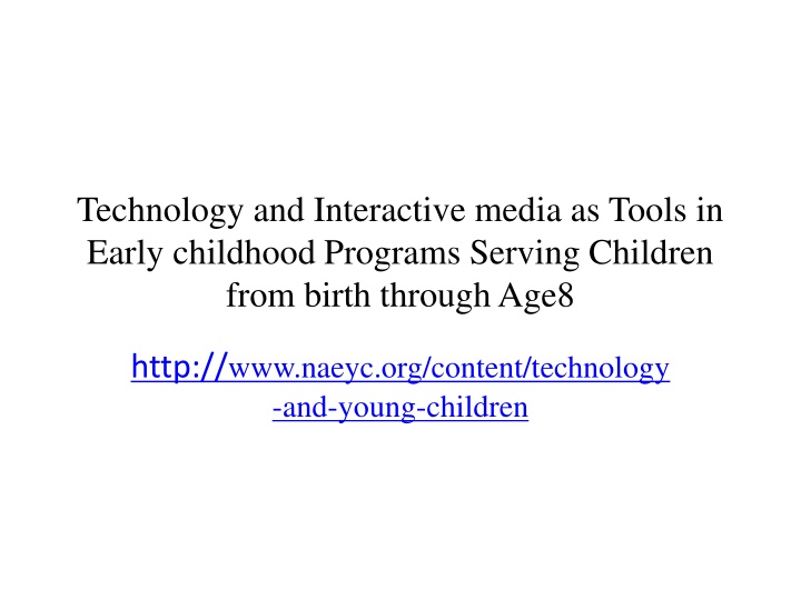 technology and interactive media as tools