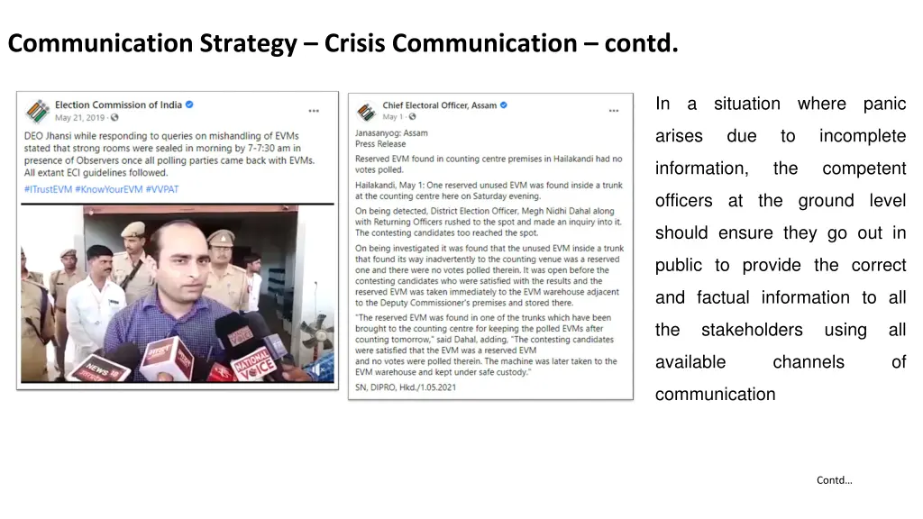 communication strategy crisis communication contd 1