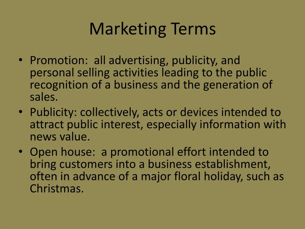 marketing terms 1