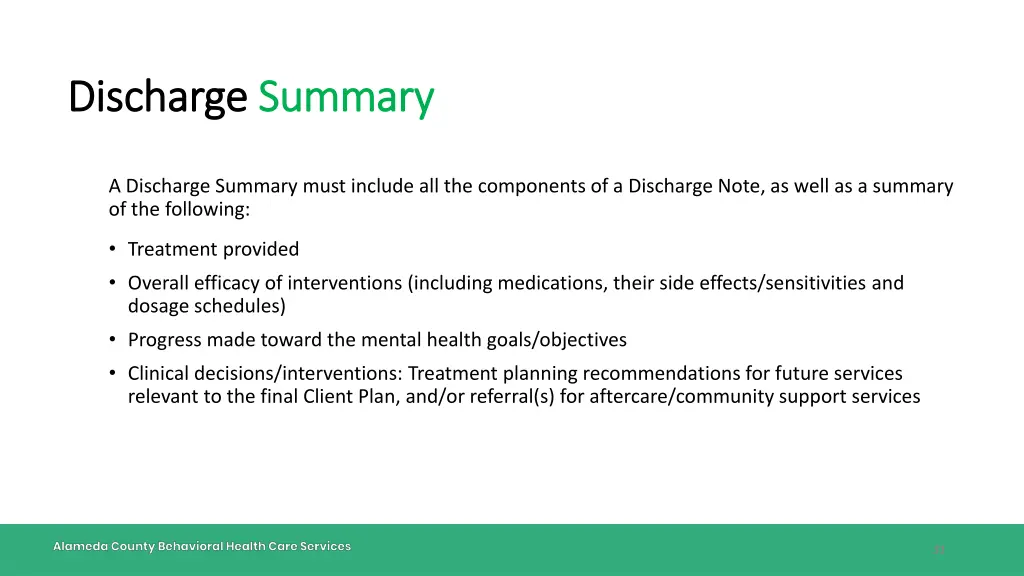 discharge discharge summary