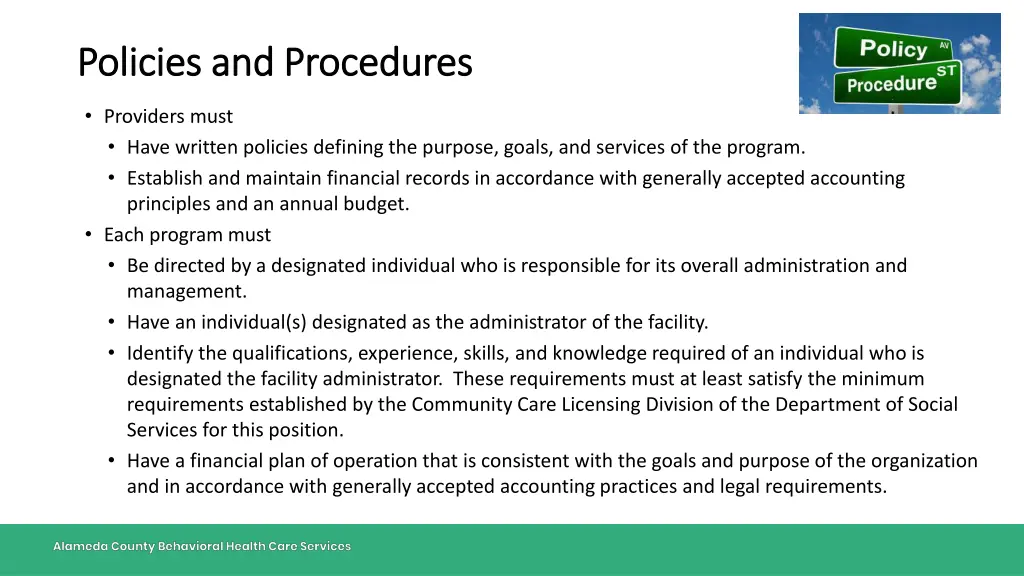 policies and procedures policies and procedures