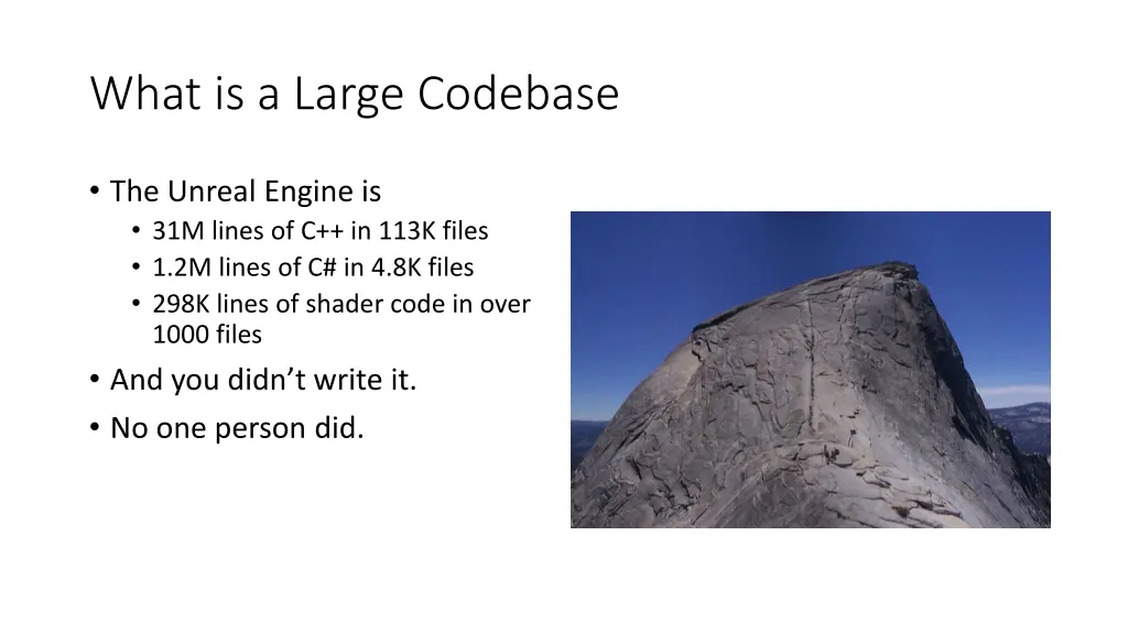 what is a large codebase