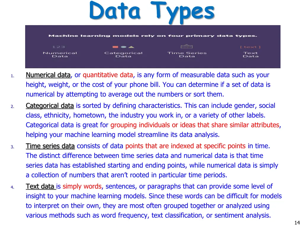 data types