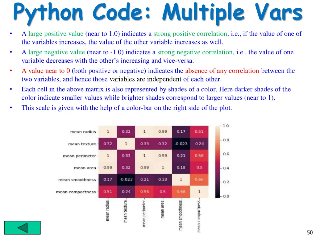 python code multiple vars