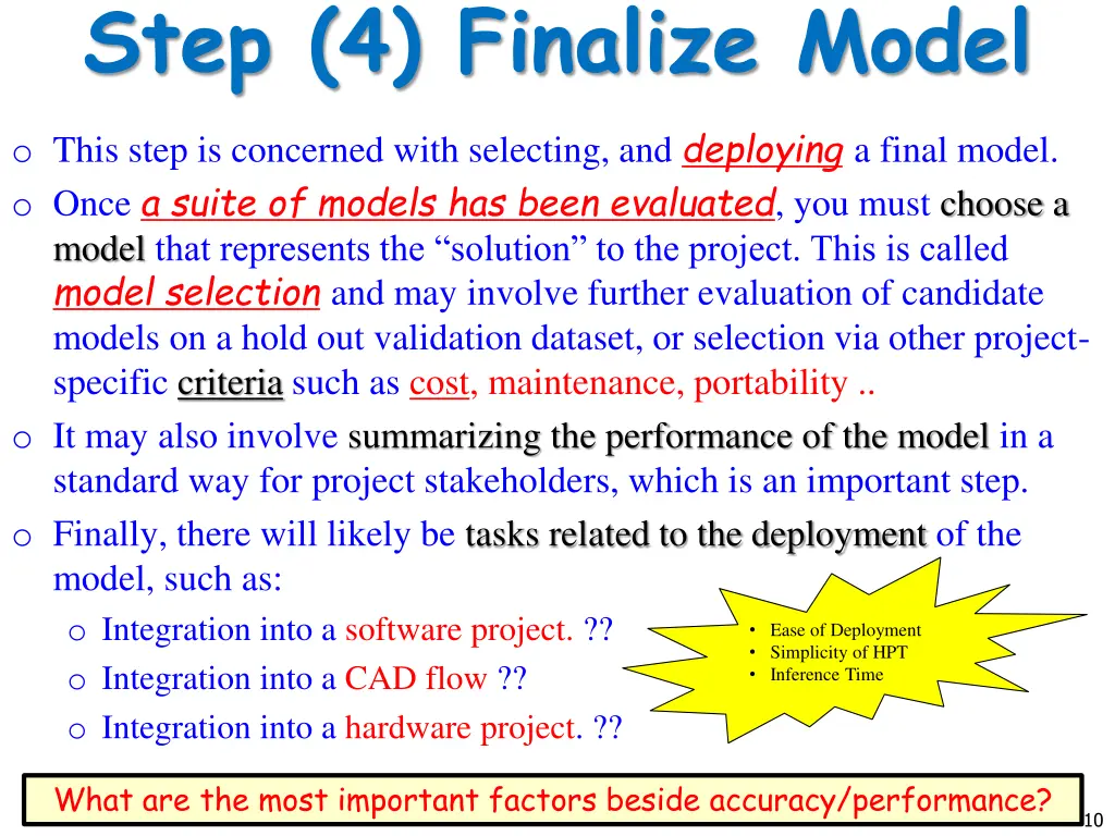 step 4 finalize model