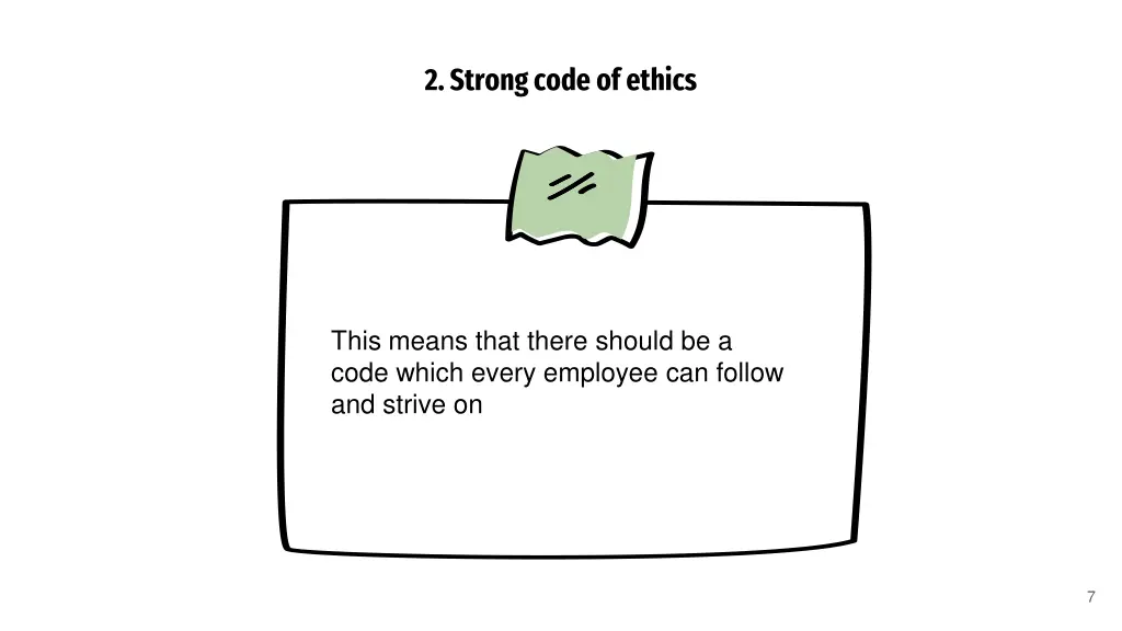 2 strong code of ethics