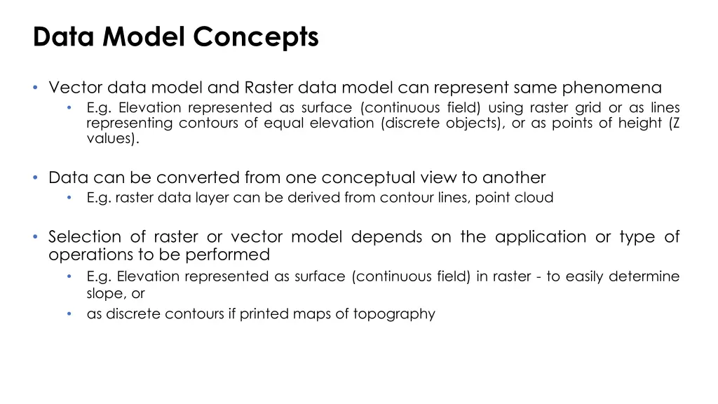 data model concepts