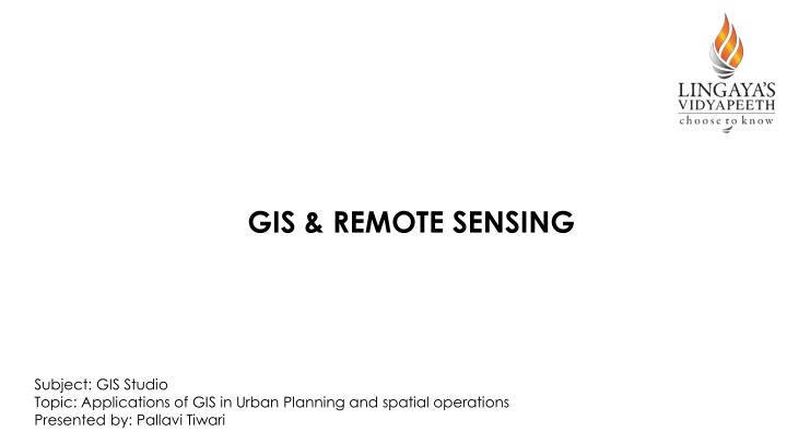 gis remote sensing