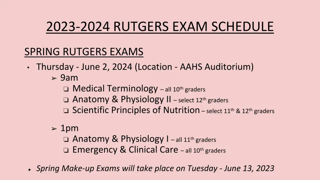 2023 2024 rutgers exam schedule 1