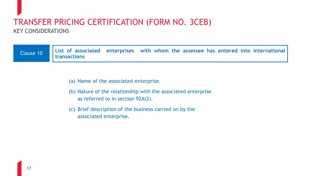 transfer pricing certification form no 3ceb 1