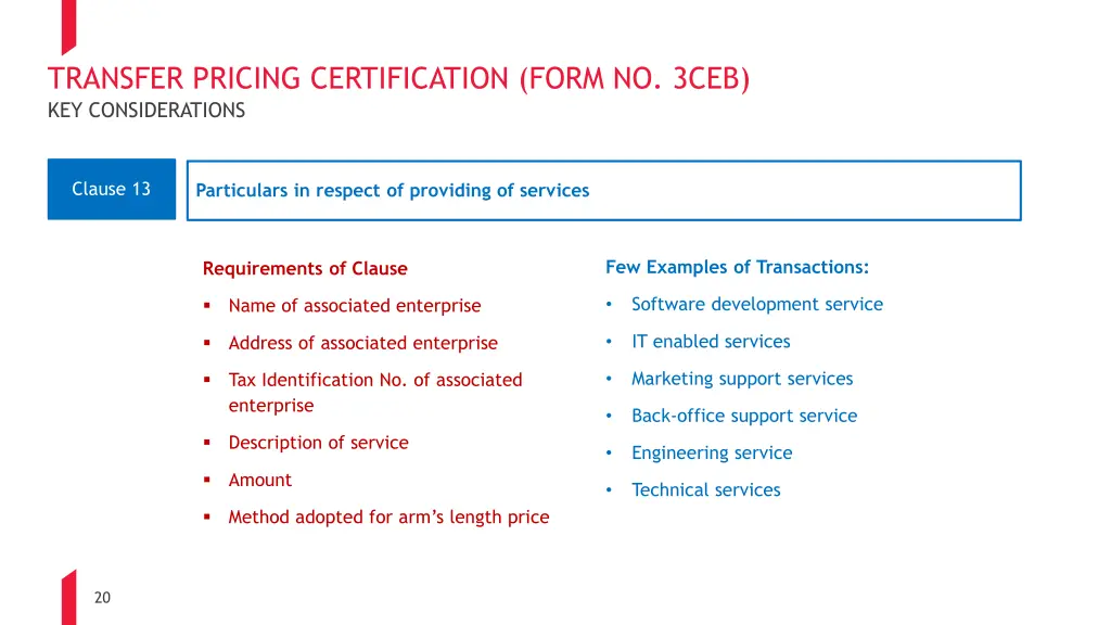 transfer pricing certification form no 3ceb 4