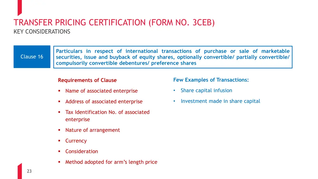 transfer pricing certification form no 3ceb 7