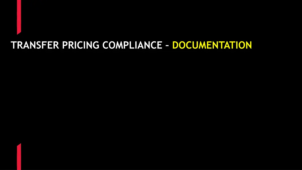 transfer pricing compliance documentation