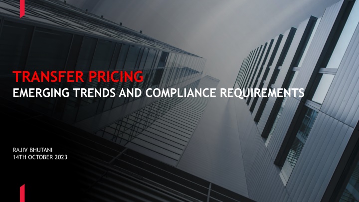 transfer pricing emerging trends and compliance