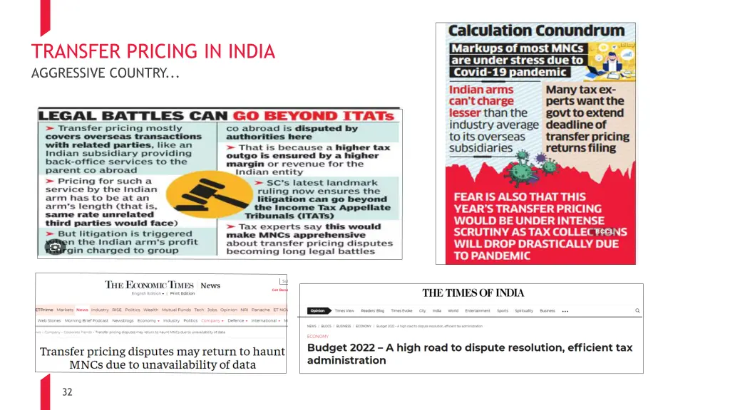 transfer pricing in india aggressive country