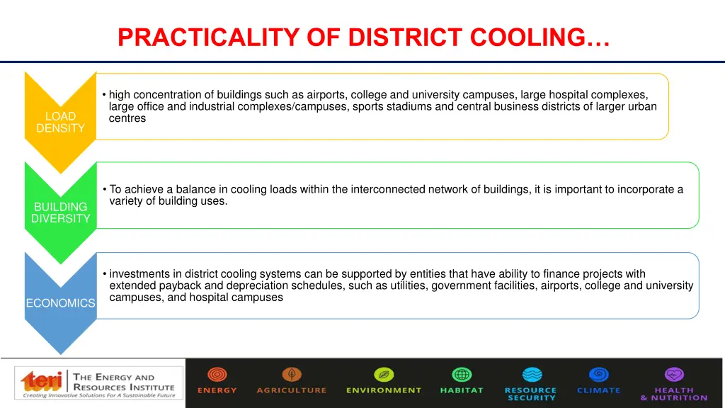 practicality of district cooling