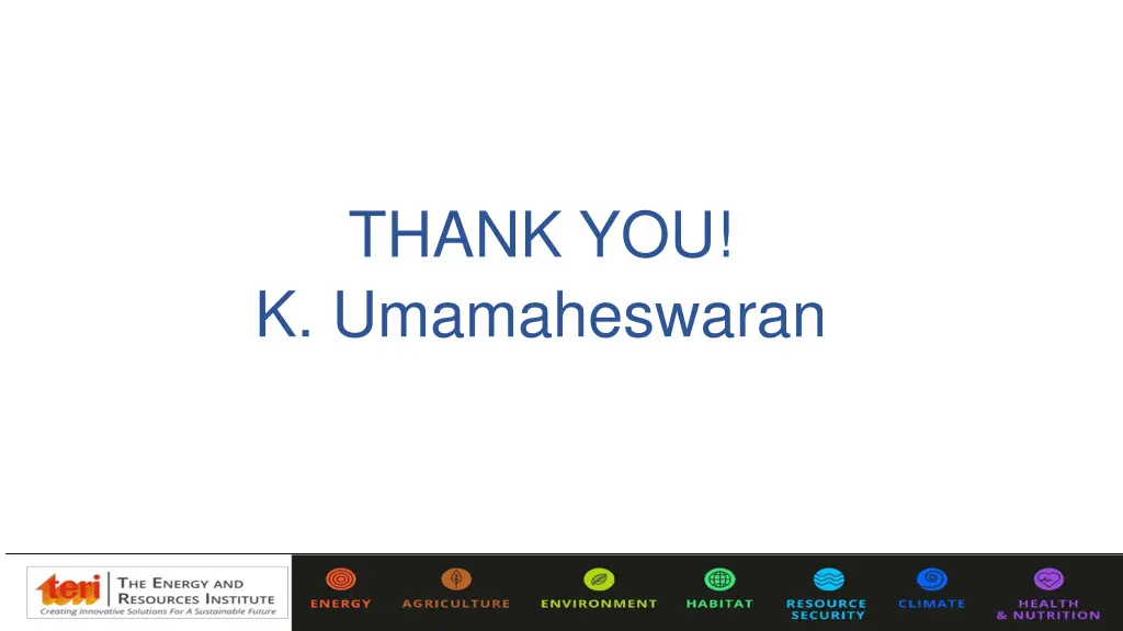 thank you k umamaheswaran