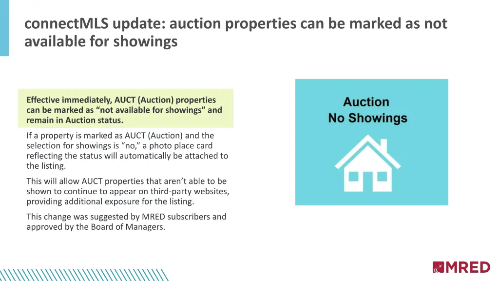 connectmls update auction properties