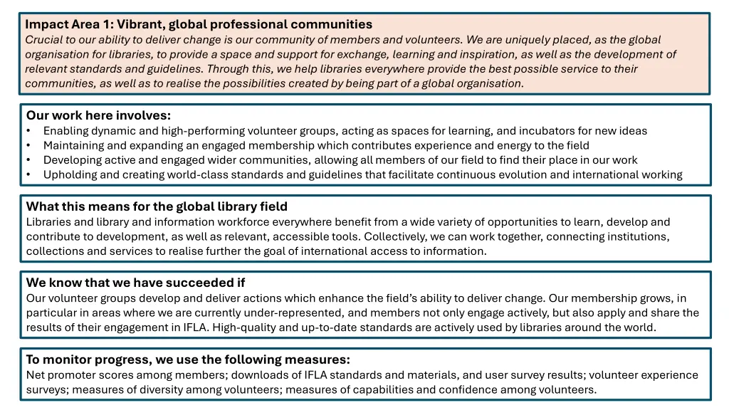 impact area 1 vibrant global professional